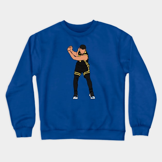 Steph Curry Golfing Celebration Crewneck Sweatshirt by rattraptees